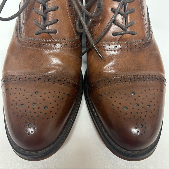 Madden By Steve Madden Japlin Cap Toe Oxford Lace Up Brown Dress Shoes 8 Office - Picture 5 of 11